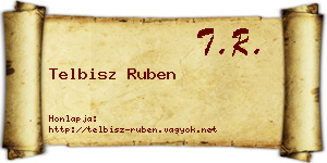 Telbisz Ruben névjegykártya